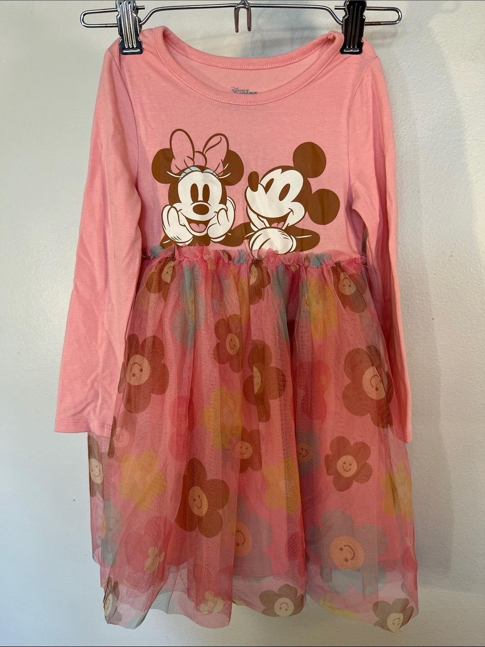 Disney Pink Minnie & Mickey Flower Tulle Dress